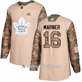 Män Ishockey Toronto Maple Leafs Tröja Mitchell Marner 16 Adidas 2017-2018 Camo Veterans Day Practice Authentic